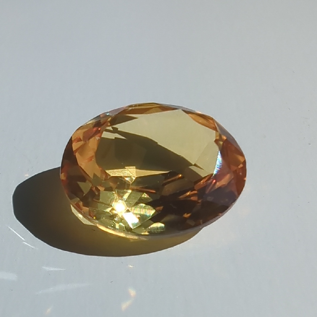 Canary Yellow Sapphire 5 Carat Faceted Oval Shaped